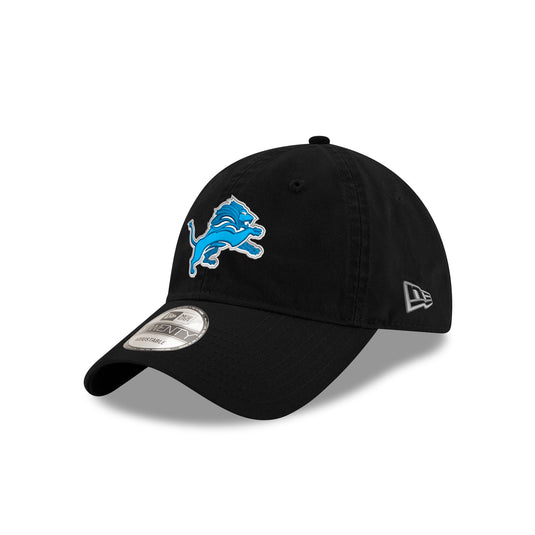 Detroit Lions Core Classic Black 9TWENTY Adjustable Hat - New Era Cap