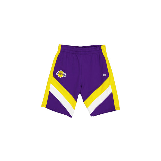Los Angeles Lakers Purple Oversized Panel Shorts - New Era Cap