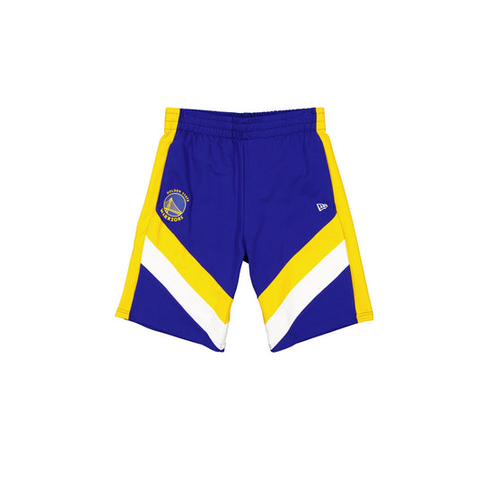 Golden State Warriors Blue Oversized Panel Shorts - New Era Cap