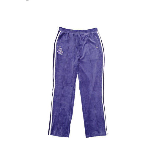 Los Angeles Dodgers Ink Purple Velour Track Pants - New Era Cap