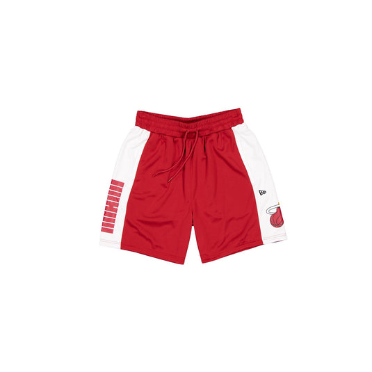 Miami Heat Red Graphic Mesh Shorts - New Era Cap