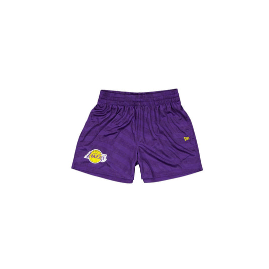 Los Angeles Lakers Purple All-Over-Print Shorts - New Era Cap