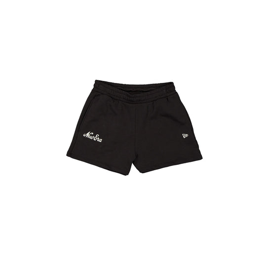 New Era Cap Women's High Waisted Black Script Shorts - New Era Cap