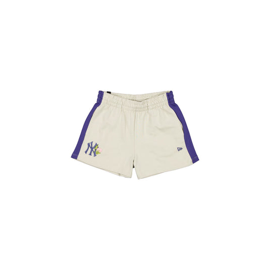 New York Yankees Women's High Waisted Stone Floral Shorts - New Era Cap