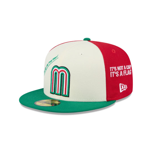 Mexico Baseball New Era Anniversary Logos 59FIFTY Fitted Hat - New Era Cap
