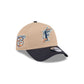 Miami Marlins Beige Khaki 9FORTY A-Frame Snapback Hat