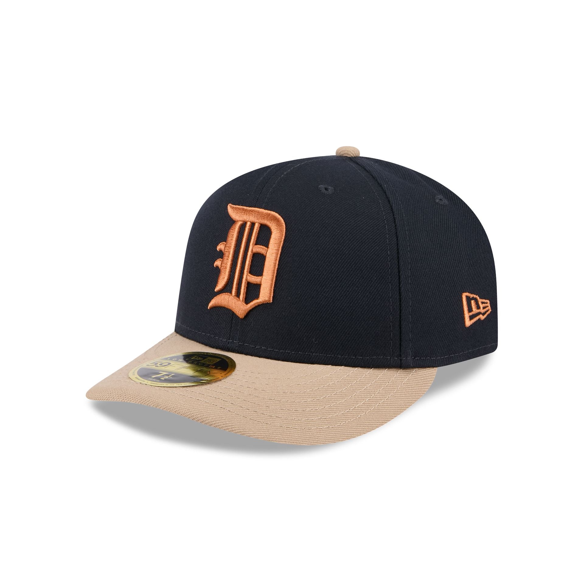Detroit Tigers Blue Ivory Low Profile 59FIFTY Fitted Hat