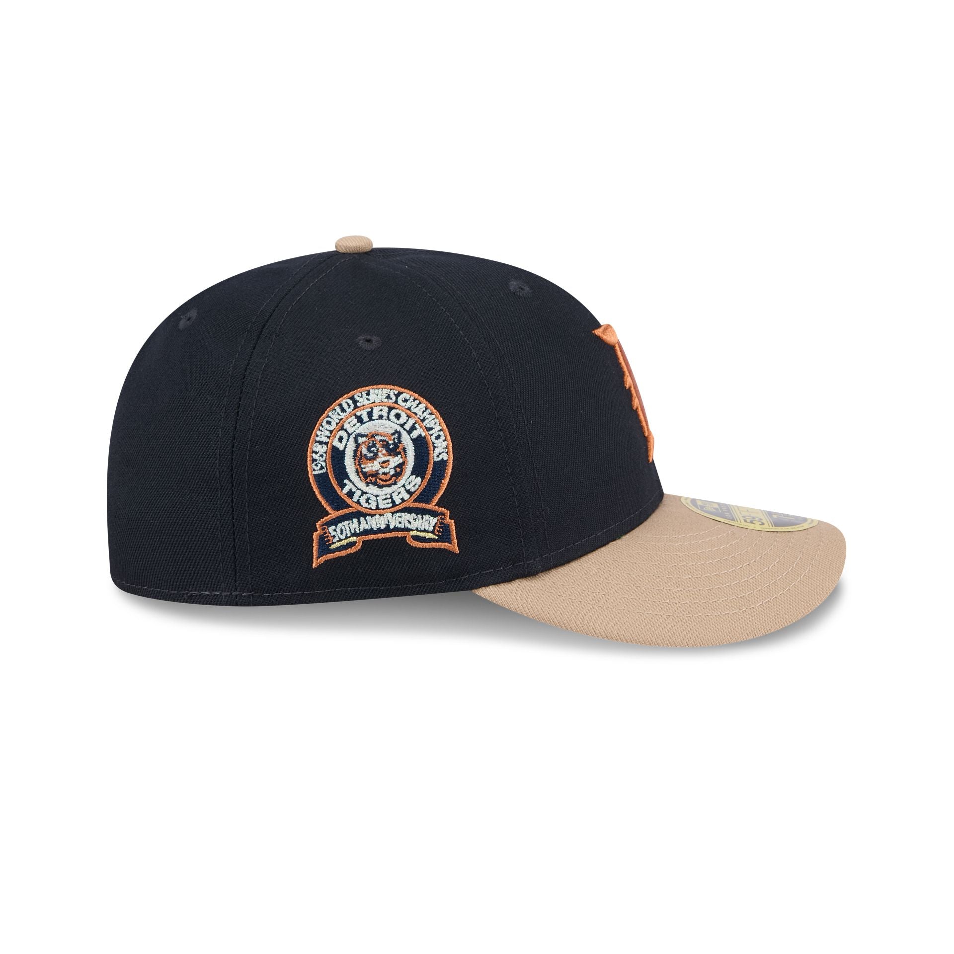 Detroit Tigers Blue Ivory Low Profile 59FIFTY Fitted Hat