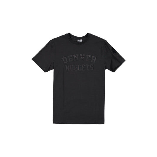 Denver Nuggets Black on Black Logo Select T-Shirt - New Era Cap