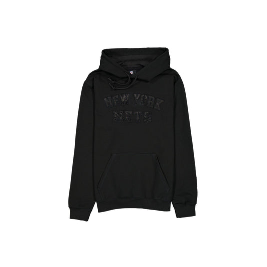New York Mets Black on Black Logo Select Hoodie - New Era Cap