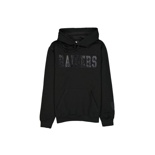 Las Vegas Raiders Black on Black Logo Select Hoodie - New Era Cap