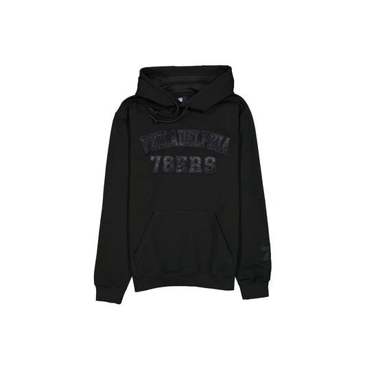 Philadelphia 76ers Black on Black Logo Select Hoodie - New Era Cap