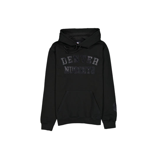 Denver Nuggets Black on Black Logo Select Hoodie - New Era Cap