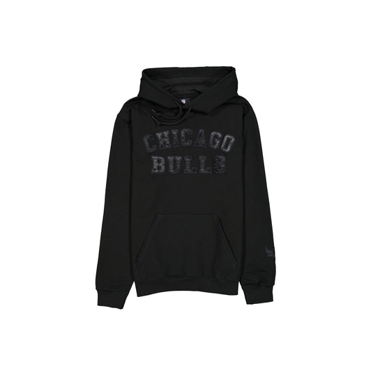 Chicago Bulls Black on Black Logo Select Hoodie - New Era Cap