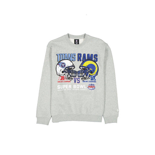 NFL Super Bowl XXXIV Sport Classics Sport Classics Gray Crewneck - New Era Cap