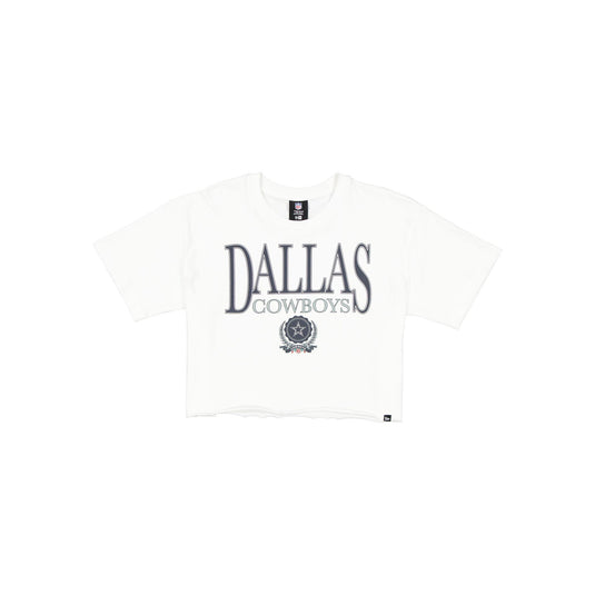 Dallas Cowboys Throwback Prep Women's Cropped T-Shirt - New Era Cap