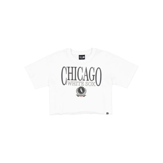 Chicago White Sox Throwback Prep Women's Cropped T-Shirt - New Era Cap