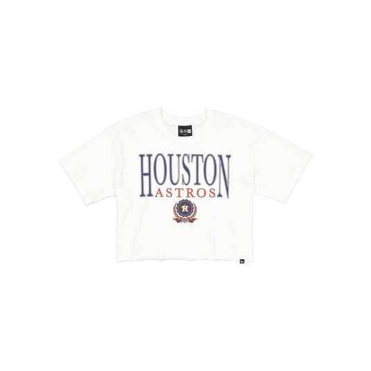 Houston Astros Throwback Prep Women's Cropped T-Shirt - New Era Cap