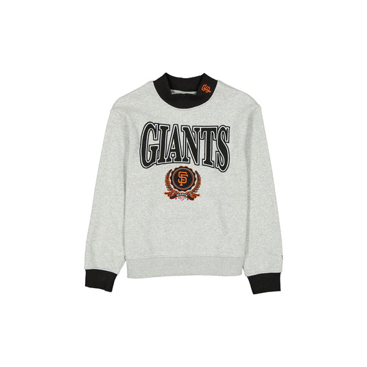 San Francisco Giants Throwback Prep Women's Mockneck Sweatshirt - New Era Cap