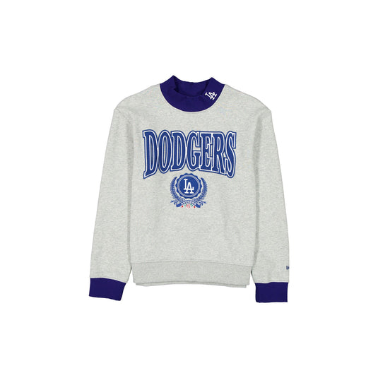Los Angeles Dodgers Throwback Prep Women's Mockneck Sweatshirt - New Era Cap