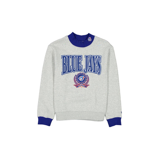 Toronto Blue Jays Throwback Prep Women's Mockneck Sweatshirt - New Era Cap