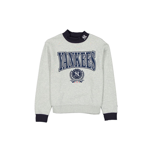 New York Yankees Throwback Prep Women's Mockneck Sweatshirt - New Era Cap