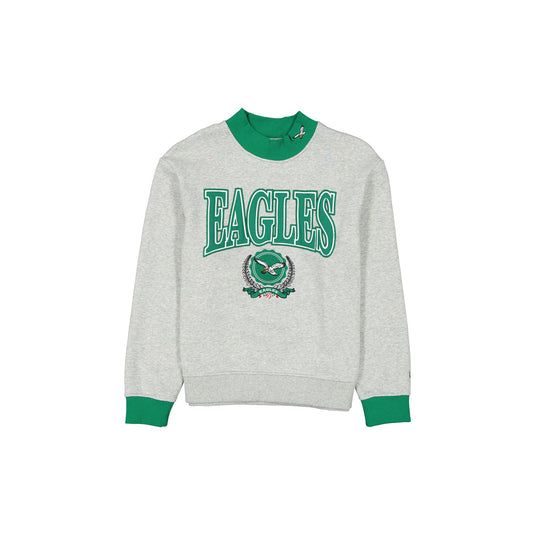 Philadelphia Eagles Throwback Prep Women's Mockneck Sweatshirt - New Era Cap