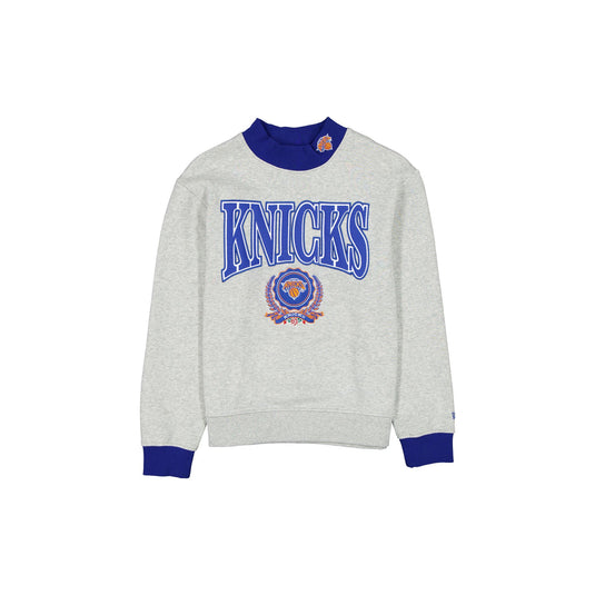New York Knicks Throwback Prep Women's Mockneck Sweatshirt - New Era Cap