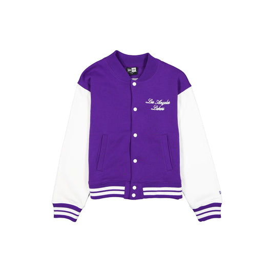 Los Angeles Lakers Throwback Prep Women's Jacket - New Era Cap