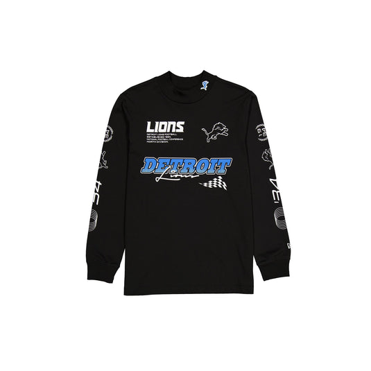 Detroit Lions Modern Speed Black Long Sleeve T-Shirt - New Era Cap