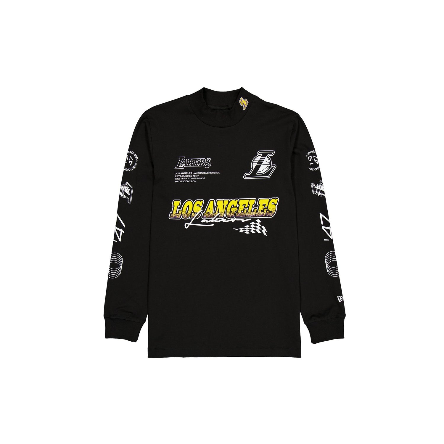 Los Angeles Lakers Modern Speed Black Long Sleeve T-Shirt