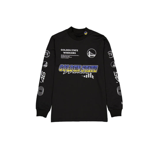 Golden State Warriors Modern Speed Black Long Sleeve T-Shirt - New Era Cap