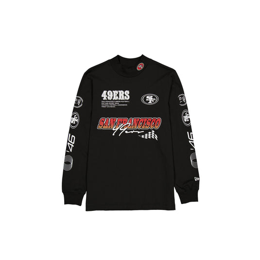 San Francisco 49ers Modern Speed Black Long Sleeve T-Shirt - New Era Cap