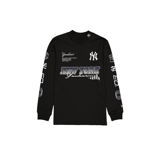 New York Yankees Modern Speed Black Long Sleeve T-Shirt - New Era Cap