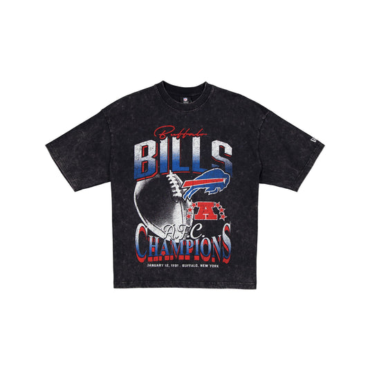 Buffalo Bills 1991 AFC Champions Sport Classics Black T-Shirt - New Era Cap
