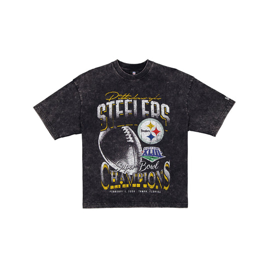 Pittsburgh Steelers Super Bowl XLIII Champions Sport Classics Black T-Shirt - New Era Cap