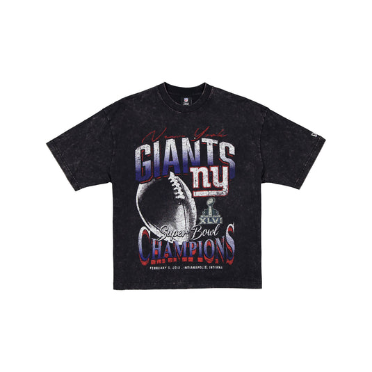 New York Giants Super Bowl XLVI Champions Sport Classics Black T-Shirt - New Era Cap
