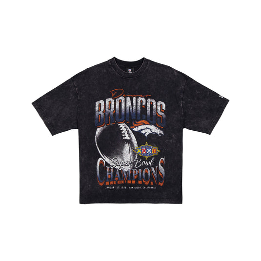 Denver Broncos Super Bowl XXXII Champions Sport Classics Black T-Shirt - New Era Cap