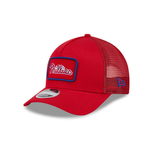 Philadelphia Phillies Tonal Patch 9FORTY M-Crown A-Frame Trucker Hat - New Era Cap