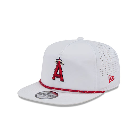 Los Angeles Angels Optic White Performance Rope Golfer Hat - New Era Cap