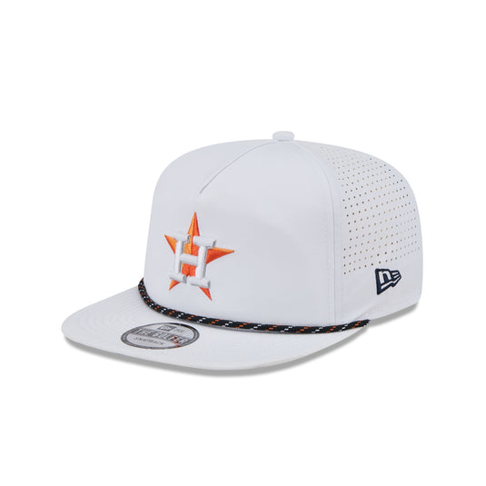 Houston Astros Optic White Performance Rope Golfer Hat - New Era Cap