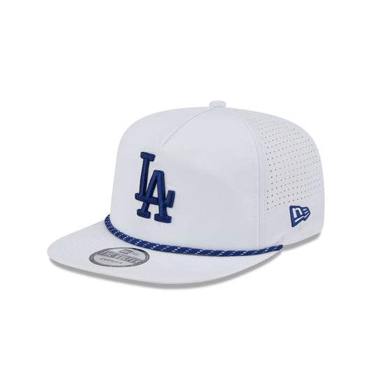 Los Angeles Dodgers Optic White Performance Rope Golfer Hat - New Era Cap