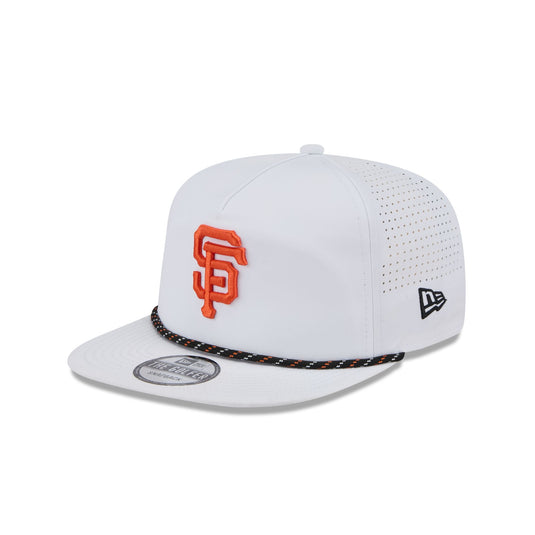 San Francisco Giants Optic White Performance Rope Golfer Hat - New Era Cap