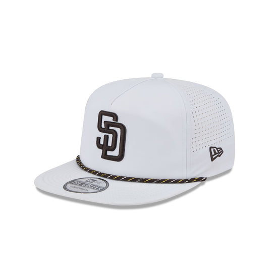 San Diego Padres Optic White Performance Rope Golfer Hat - New Era Cap