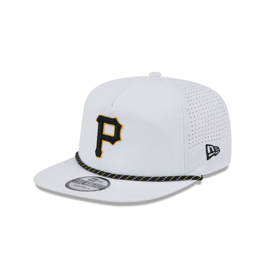 Pittsburgh Pirates Optic White Performance Rope Golfer Hat - New Era Cap