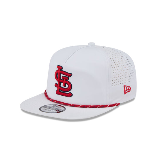 St. Louis Cardinals Optic White Performance Rope Golfer Hat - New Era Cap
