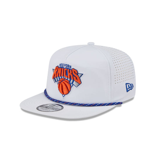 New York Knicks Optic White Performance Rope Golfer Hat - New Era Cap