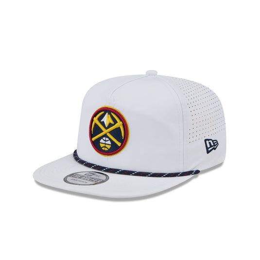 Denver Nuggets Optic White Performance Rope Golfer Hat - New Era Cap