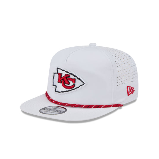 Kansas City Chiefs Optic White Performance Rope Golfer Hat - New Era Cap