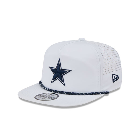 Dallas Cowboys Optic White Performance Rope Golfer Hat - New Era Cap